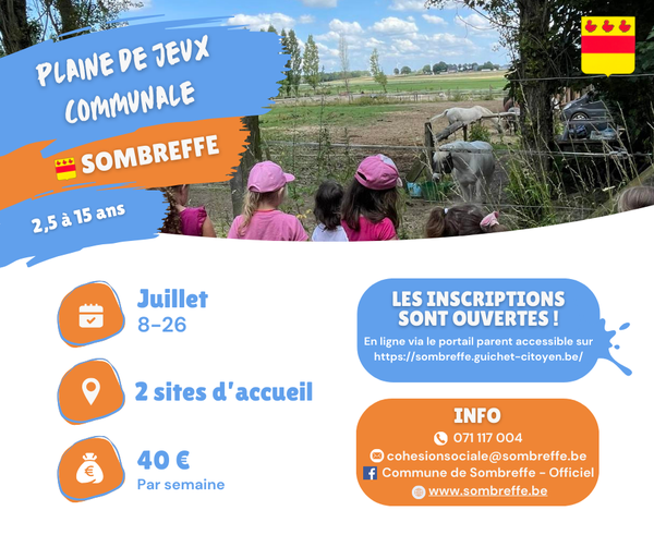 Plaine de jeux 2024 Inscriptions ouvertes