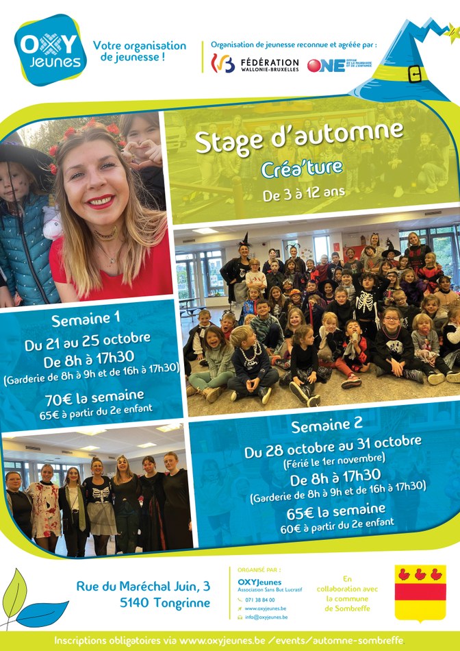 Stage d'automne 2024 Oxyjeunes