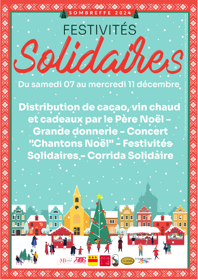 Festivités solidaires 2024   Affiche + flyer recto