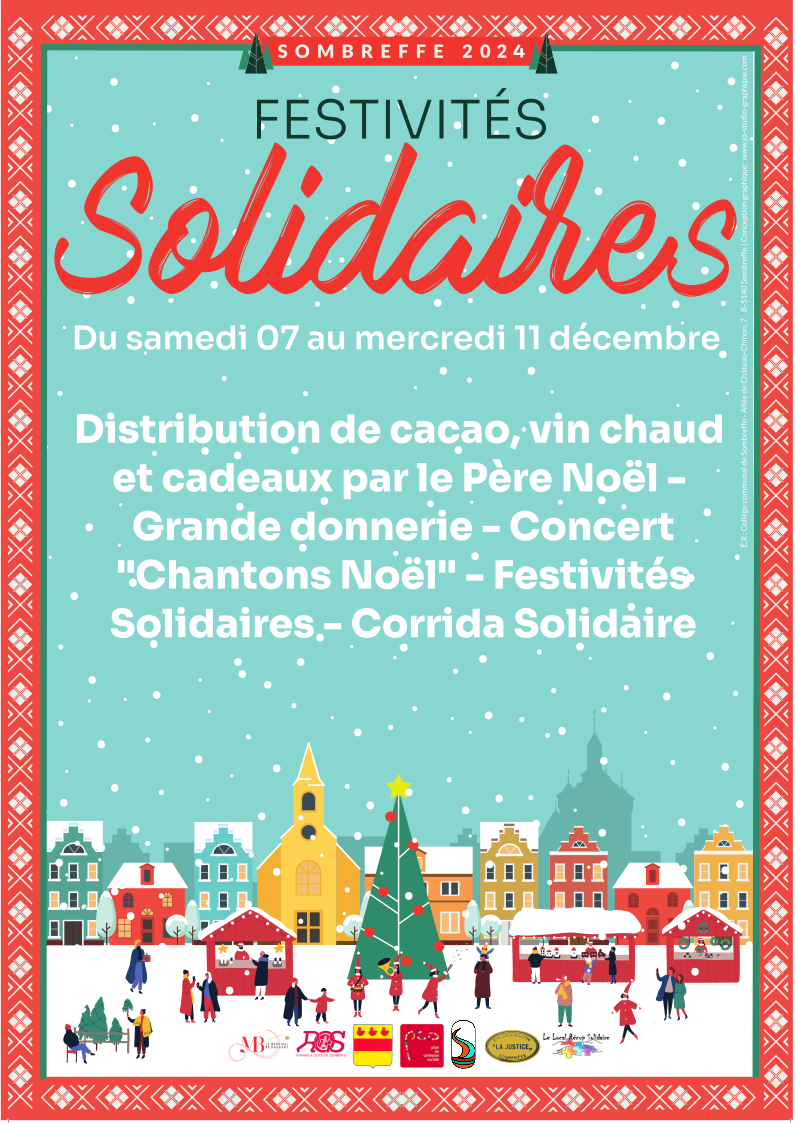 Festivités solidaires 2024   Affiche + flyer recto